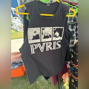Black PVRIS Graphic Tank Top